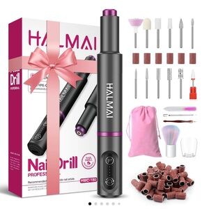HALMAI Nail Drill Set with Accessories